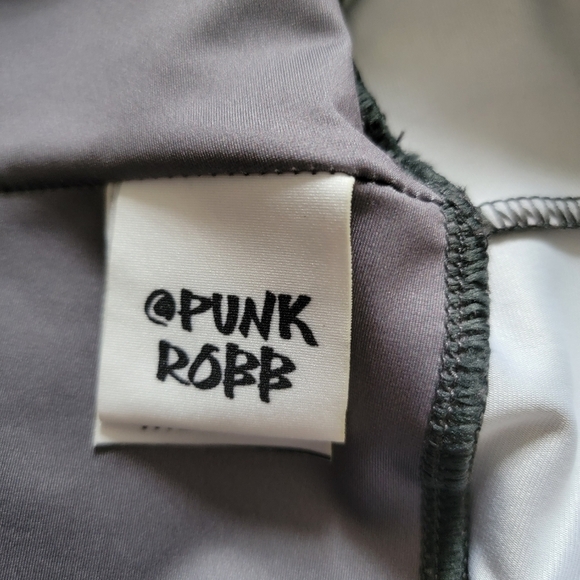 Punk Robb "Wake Up. Be Kind. Repeat" Ombre Gray Leggings Size M - Picture 9 of 13